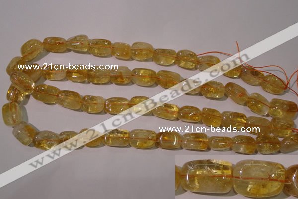 CCR219 15.5 inches 11*17mm nuggets natural citrine gemstone beads