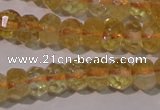 CCR225 15.5 inches 4*6mm faceted rondelle natural citrine beads