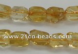 CCR235 15.5 inches 7*9mm nuggets natural citrine gemstone beads