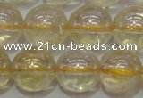 CCR303 15.5 inches 10mm round AB-color natural citrine beads