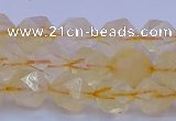 CCR312 15.5 inches 8mm faceted nuggets citrine gemstone beads