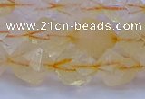 CCR314 15.5 inches 12mm faceted nuggets citrine gemstone beads