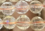 CCR322 15.5 inches 8mm faceted round natural citrine beads