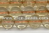 CCR346 15.5 inches 8mm round natural citrine beads wholesale