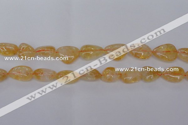 CCR350 15.5 inches 13*18mm - 20*25mm freeform natural citrine beads