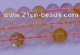 CCR361 15.5 inches 6mm round citrine beads wholesale