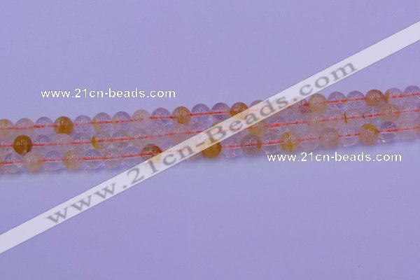 CCR361 15.5 inches 6mm round citrine beads wholesale