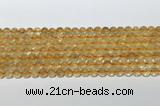 CCR378 15.5 inches 6mm round citrine gemstone beads wholesale