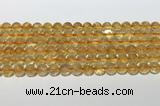 CCR379 15.5 inches 8mm round citrine gemstone beads wholesale