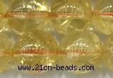 CCR383 15 inches 10mm round citrine beads wholesale