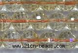 CCR391 15 inches 7mm faceted round citrine beads wholesale