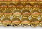 CCR410 15 inches 6mm round natural citrine beads