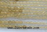 CCR420 15 inches 2mm faceted round citrine beads