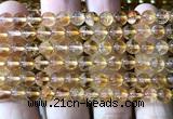 CCR422 15 inches 6mm round citrine beads wholesale