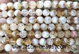 CCR433 15 inches 8mm round citrine beads wholesale