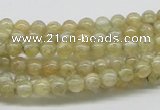 CCR80 15.5 inches 5mm round citrine gemstone beads wholesale