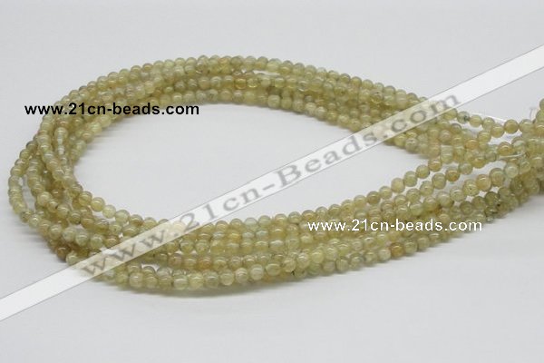 CCR80 15.5 inches 5mm round citrine gemstone beads wholesale