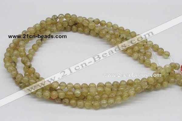 CCR81 15.5 inches 8mm round citrine gemstone beads wholesale