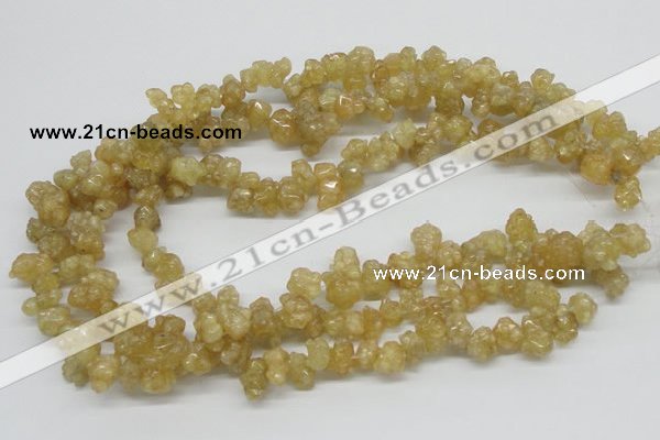 CCR85 15.5 inches 12mm chip citrine gemstone beads wholesale