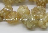 CCR86 15.5 inches 14mm chip citrine gemstone beads wholesale