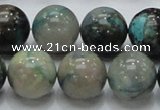 CCS04 15.5 inches 18mm round natural chrysocolla gemstone beads