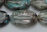 CCS10 15.5 inches 22*30mm oval natural chrysocolla gemstone beads