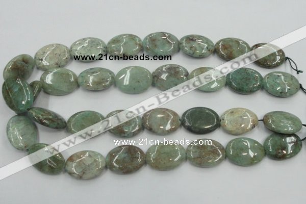 CCS100 15.5 inches 18*25mm oval African chrysocolla beads