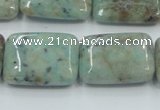 CCS102 15.5 inches 18*25mm rectangle African chrysocolla beads