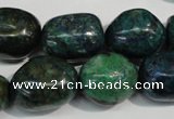 CCS158 15.5 inches 13*18mm – 15*20mm nuggets dyed chrysocolla beads