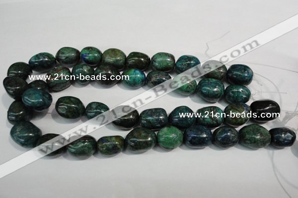 CCS158 15.5 inches 13*18mm – 15*20mm nuggets dyed chrysocolla beads