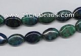 CCS164 15.5 inches 8*12mm oval dyed chrysocolla gemstone beads