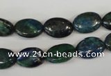 CCS165 15.5 inches 10*14mm oval dyed chrysocolla gemstone beads