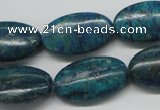 CCS167 15.5 inches 15*25mm oval dyed chrysocolla gemstone beads