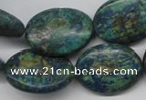 CCS168 15.5 inches 20*25mm oval dyed chrysocolla gemstone beads