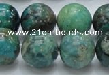 CCS17 15.5 inches 18mm round natural chrysocolla gemstone beads