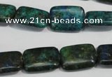 CCS176 15.5 inches 13*18mm rectangle dyed chrysocolla gemstone beads