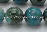 CCS18 15.5 inches 20mm round natural chrysocolla gemstone beads