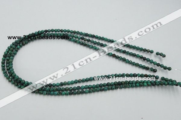 CCS201 15.5 inches 4mm round natural Chinese chrysocolla beads