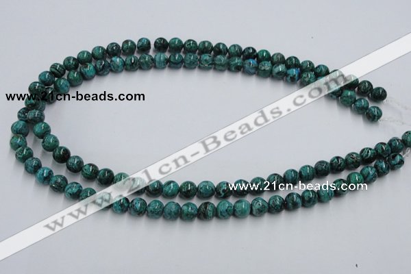 CCS202 15.5 inches 6mm round natural Chinese chrysocolla beads