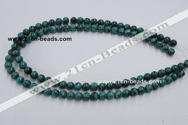 CCS203 15.5 inches 8mm round natural Chinese chrysocolla beads