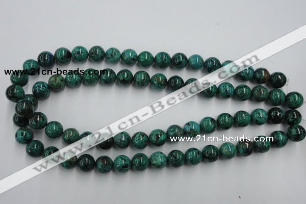 CCS204 15.5 inches 10mm round natural Chinese chrysocolla beads