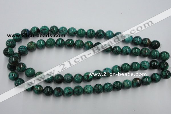 CCS205 15.5 inches 12mm round natural Chinese chrysocolla beads