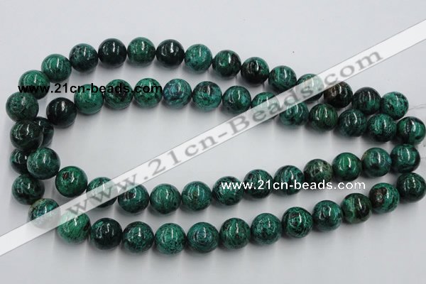 CCS206 15.5 inches 14mm round natural Chinese chrysocolla beads