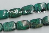 CCS230 15.5 inches 10*14mm rectangle natural Chinese chrysocolla beads