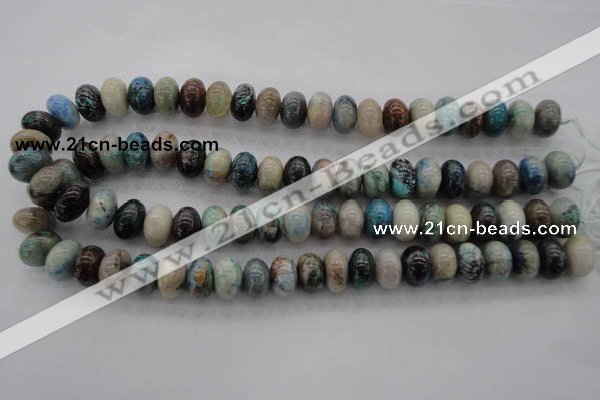 CCS27 15.5 inches 10*14mm rondelle natural chrysocolla gemstone beads