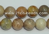 CCS306 15.5 inches 14mm round natural sunstone beads wholesale