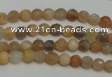 CCS310 15.5 inches 6mm faceted round natural sunstone beads