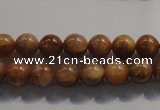 CCS352 15.5 inches 8mm round AB grade natural golden sunstone beads