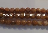 CCS361 15.5 inches 6mm round A grade natural golden sunstone beads
