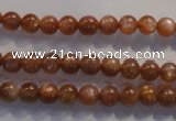 CCS371 15.5 inches 6mm round AA grade natural golden sunstone beads